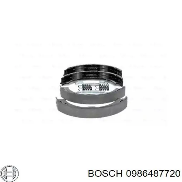 Колодки стоянкового гальма Bosch 0986487720