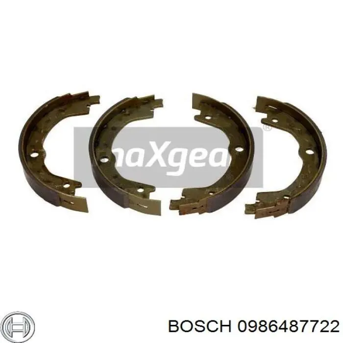 Колодки ручника 0986487722 Bosch