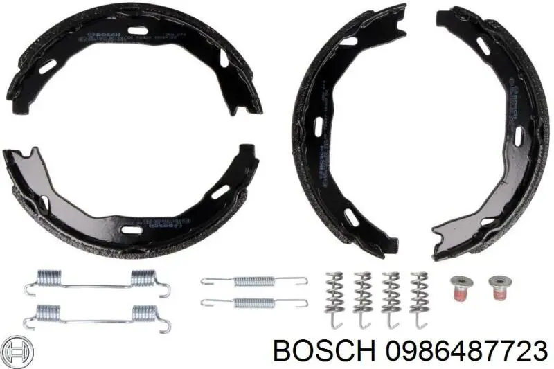 0986487723 Bosch колодки ручника/стоянкового гальма