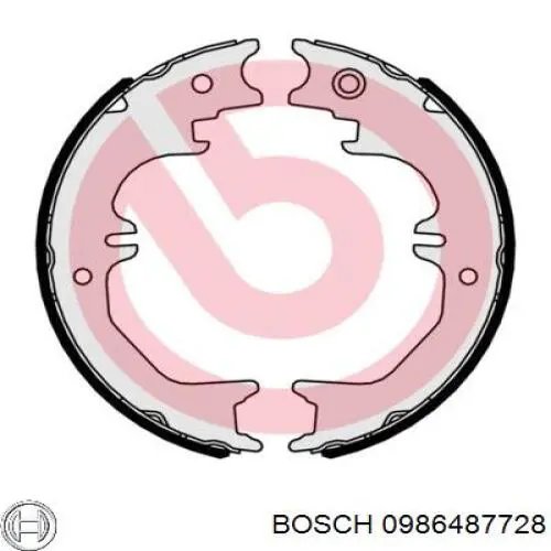 Купити 0986487728 Bosch Гальмівні колодки гальма стоянки