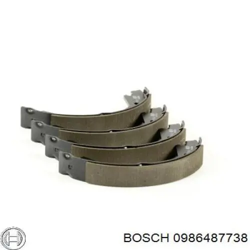 Колодки ручника 0986487738 Bosch