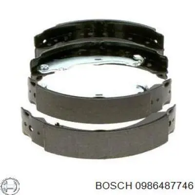 Колодки гальмові задні, барабанні 0986487746 Bosch