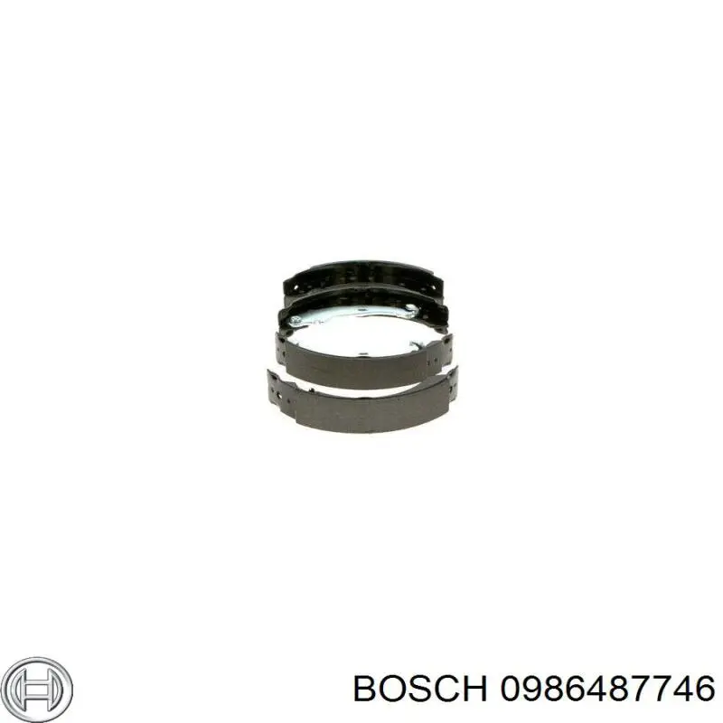0986487746 Bosch Колодки гальмівні задні, барабанні