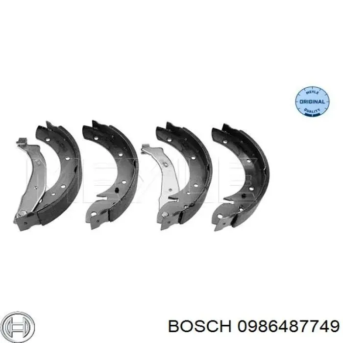Гальма робочі задні ножні і гальмівні барабани Bosch 0986487749