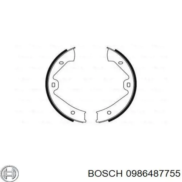 Колодки ручника 0986487755 Bosch