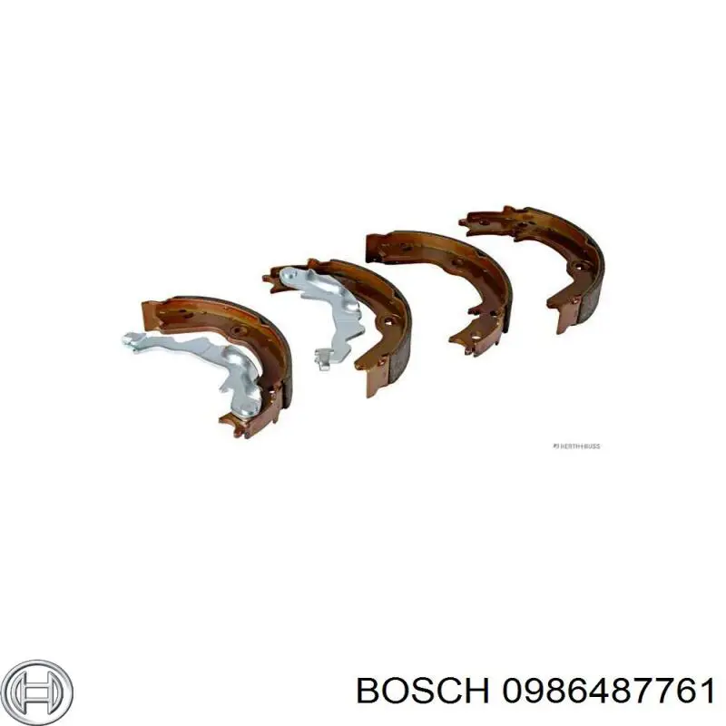 Колодки ручника 0986487761 Bosch