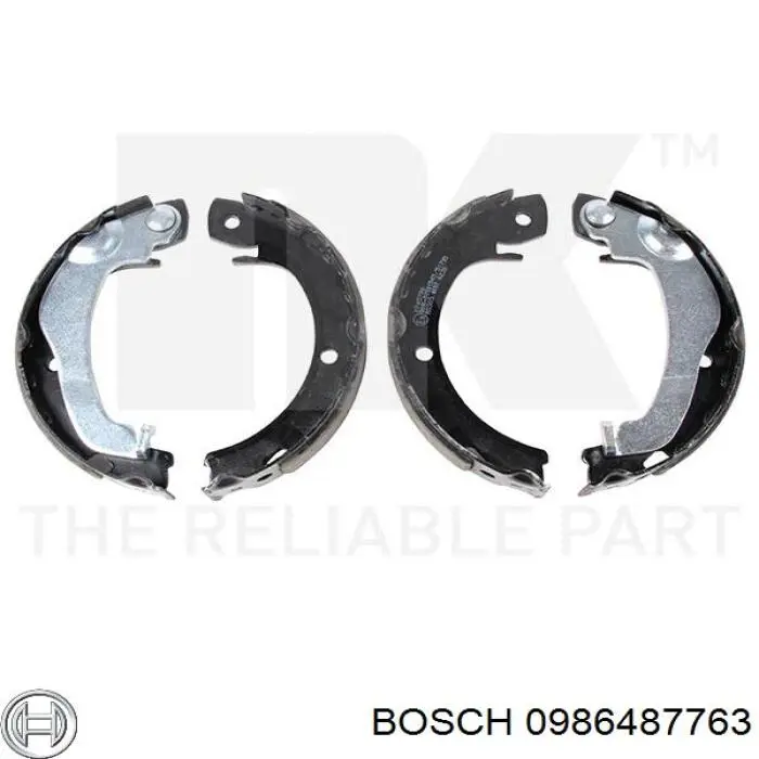 Колодки ручника 0986487763 Bosch
