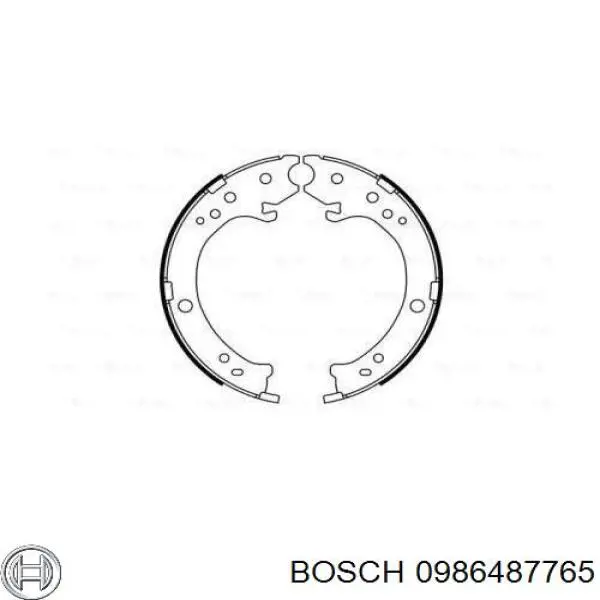 Колодки ручника 0986487765 Bosch