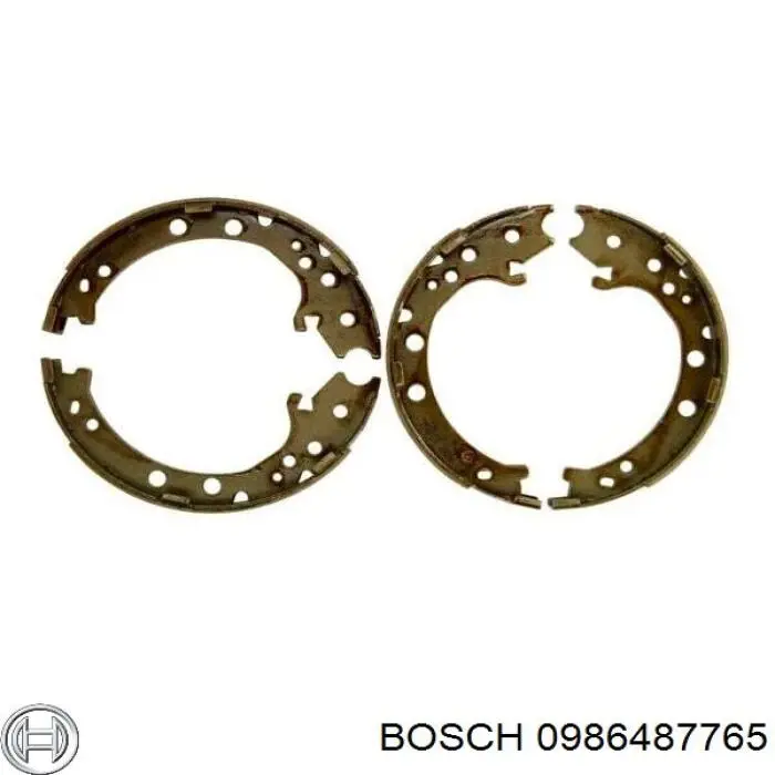 0986487765 Bosch колодки ручника/стоянкового гальма