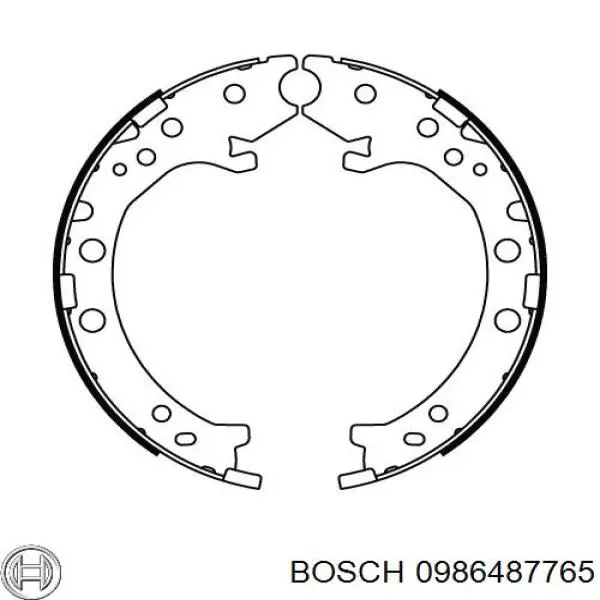 Купити 0986487765 Bosch Гальмівні колодки гальма стоянки