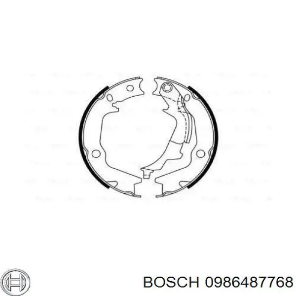 Купити 0986487768 Bosch Гальмівні колодки гальма стоянки