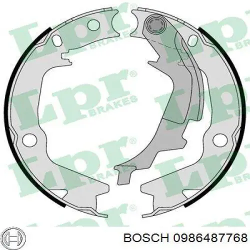 Колодки ручника / стоянкового гальма Bosch 0986487768 ціна, від 22.81 USD