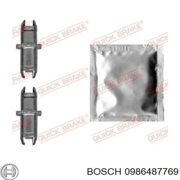 Колодки ручника / стоянкового гальма Bosch 0986487769 ціна, від 31.64 USD