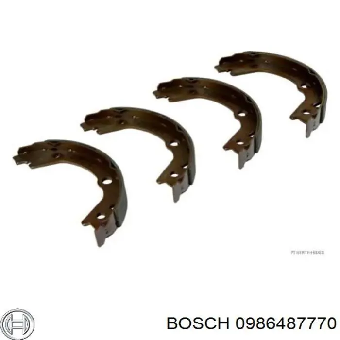 Купити 0986487770 Bosch Колодки гальмові задні, барабанні