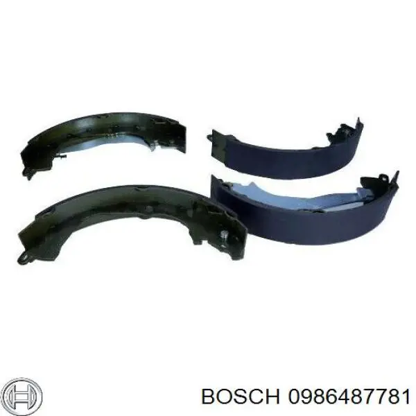 Колодки гальмові задні, барабанні Bosch 0986487781 ціна, від 56.41 USD
