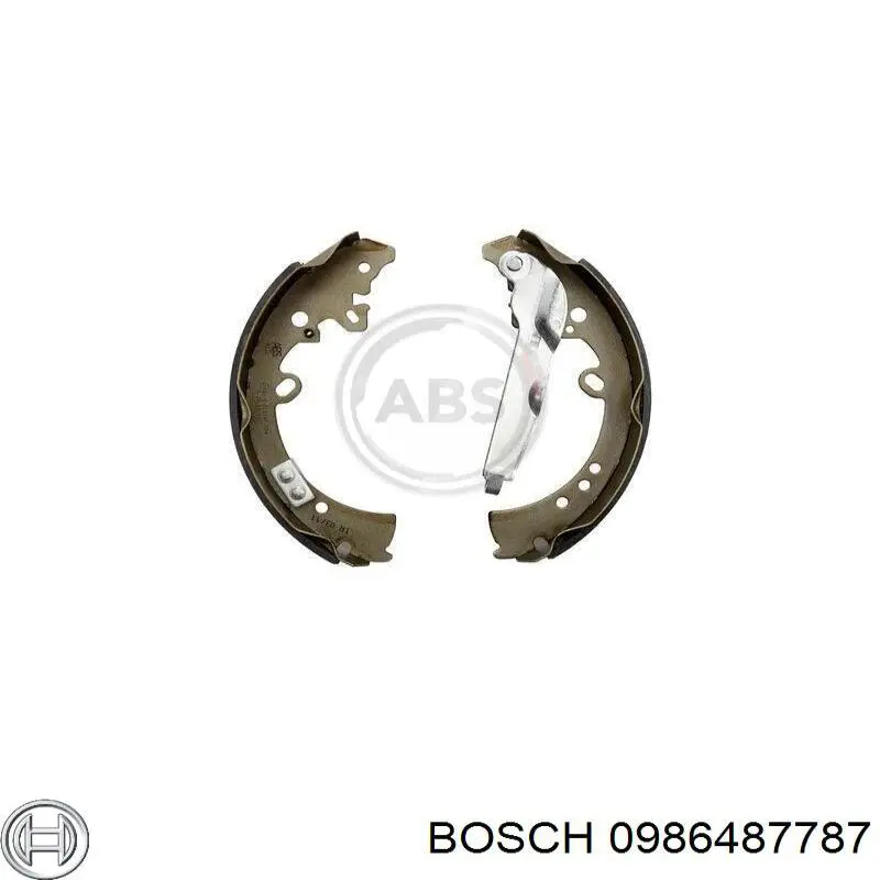Колодки гальмові задні, барабанні Bosch 0986487787 ціна, від 44.81 USD