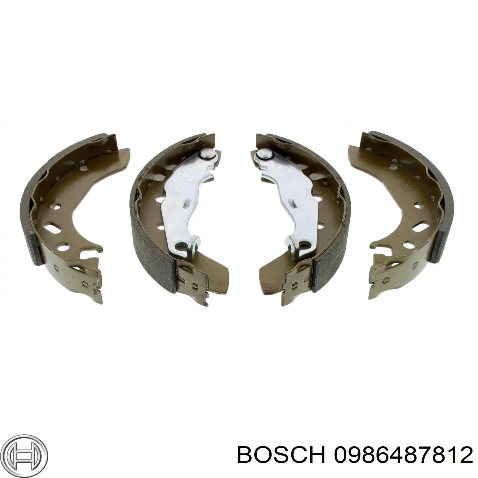 0986487812 Bosch колодки гальмові задні, барабанні