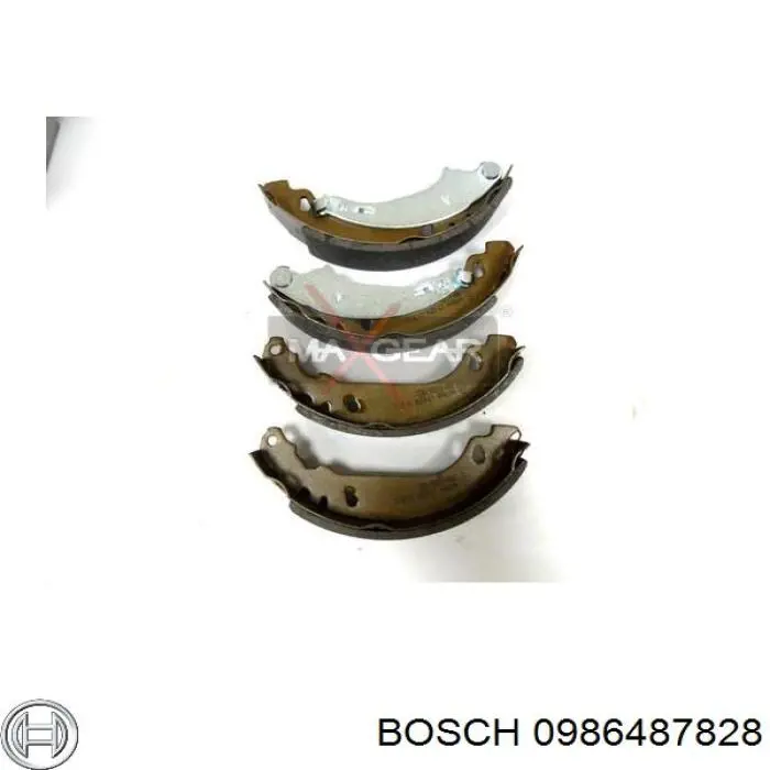 Колодки гальмові задні, барабанні 0986487828 Bosch
