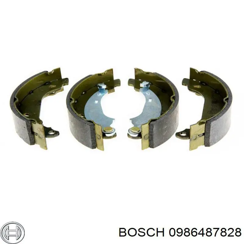 0986487828 Bosch Колодки гальмівні задні, барабанні