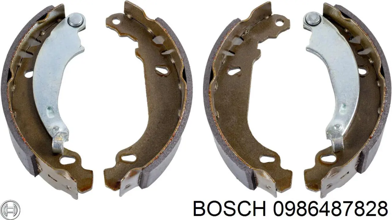 Купити 0986487828 Bosch Колодки гальмові задні, барабанні