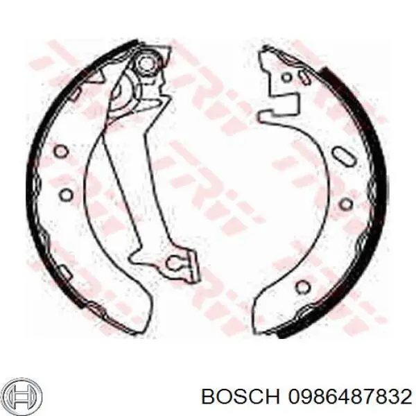 Колодки гальмові задні, барабанні 0986487832 Bosch