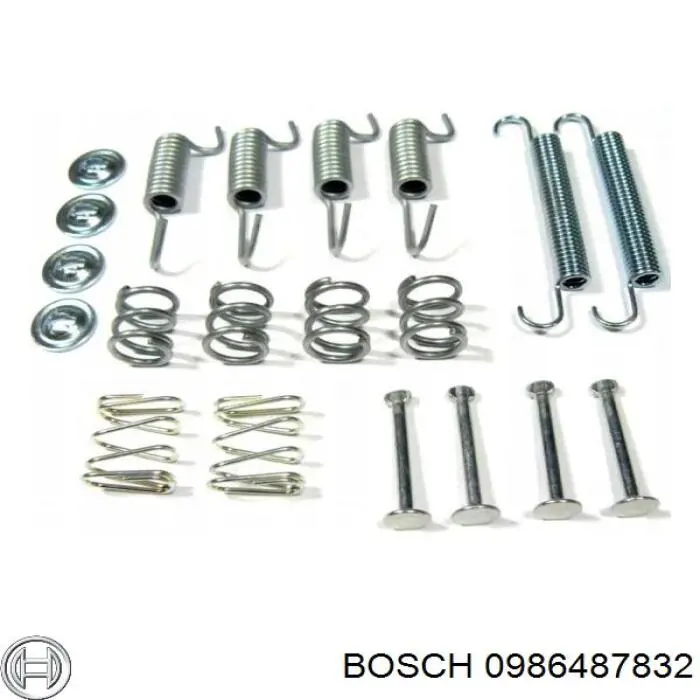 0986487832 Bosch Колодки гальмівні задні, барабанні