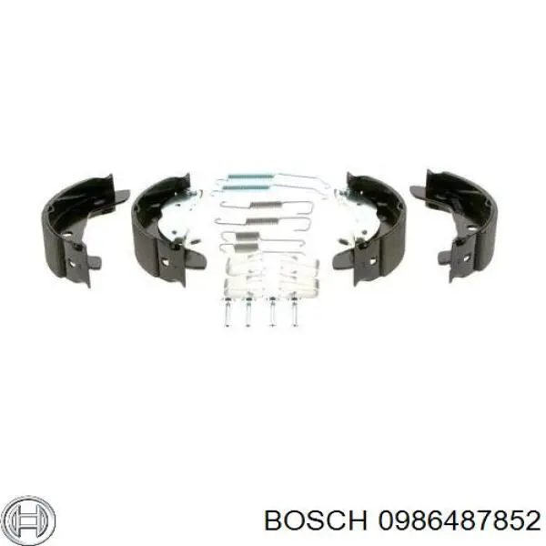 0986487852 Bosch колодки гальмові задні, барабанні