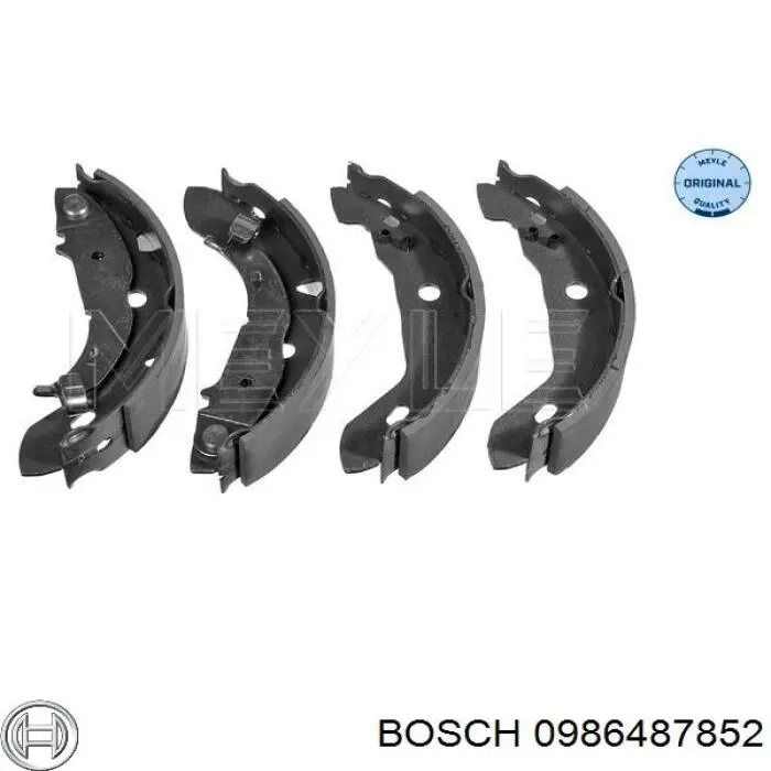 Гальма робочі задні ножні і гальмівні барабани Bosch 0986487852