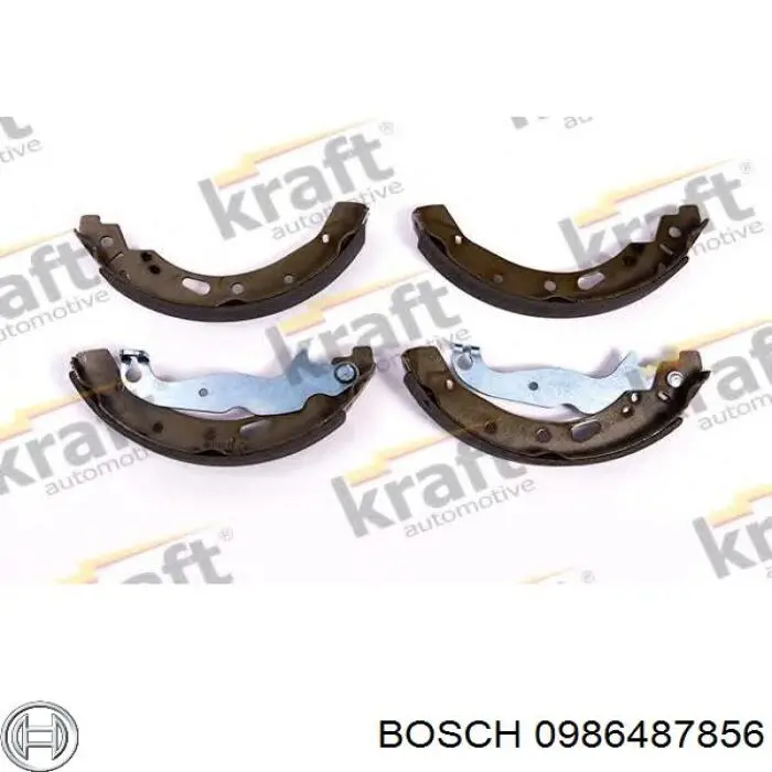 Колодки гальмові задні, барабанні Bosch 0986487856 ціна, від 22.50 USD