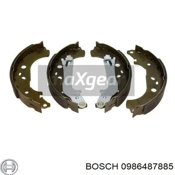 Колодки гальмові задні, барабанні 0986487885 Bosch