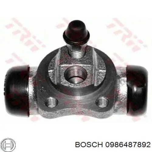 Колодки гальмові задні, барабанні 0986487892 Bosch