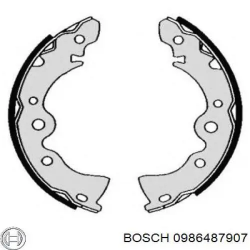 Гальма робочі задні ножні і гальмівні барабани Bosch 0986487907
