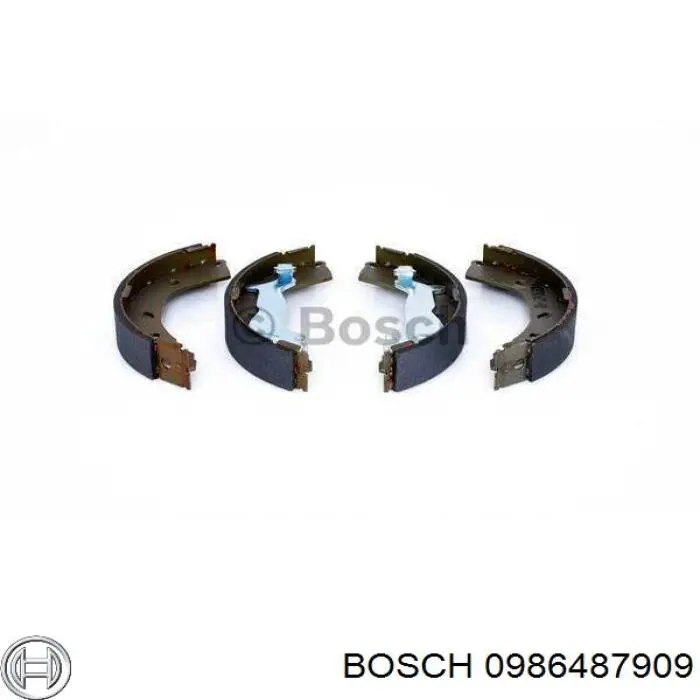 Колодки гальмові задні, барабанні 0986487909 Bosch