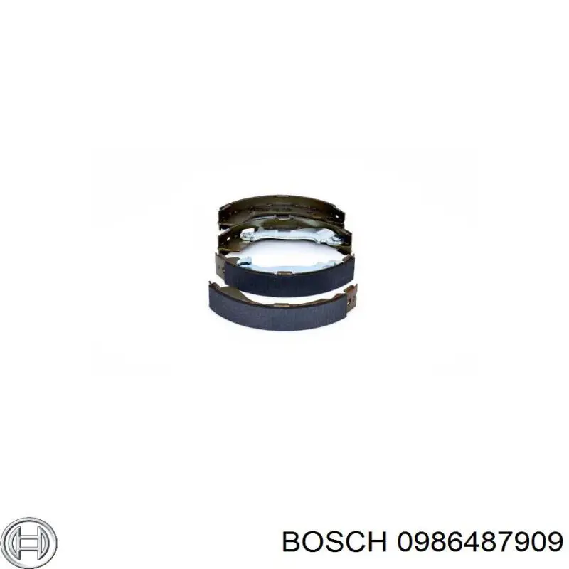 0986487909 Bosch колодки гальмові задні, барабанні