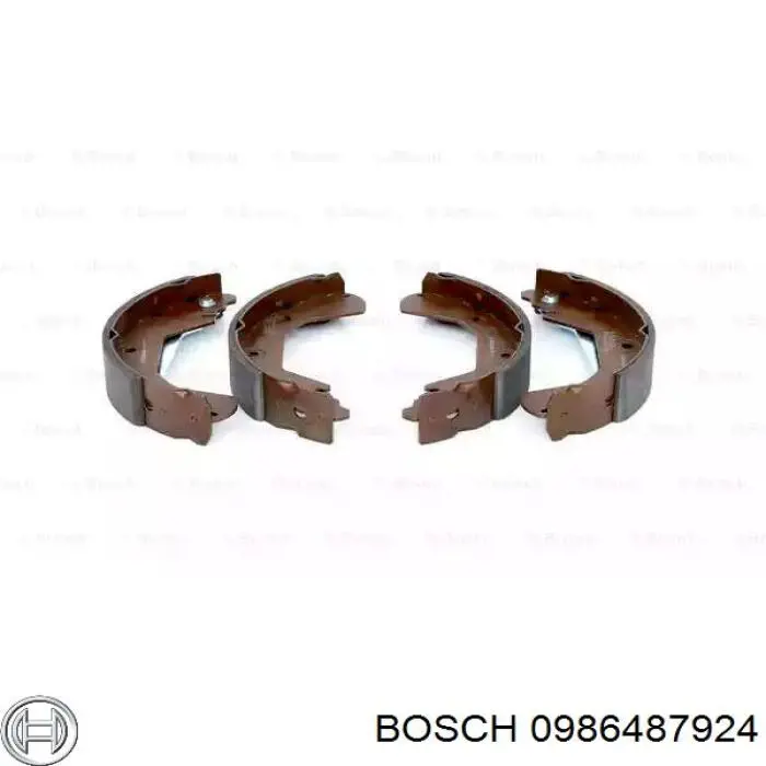 0986487924 Bosch колодки гальмові задні, барабанні