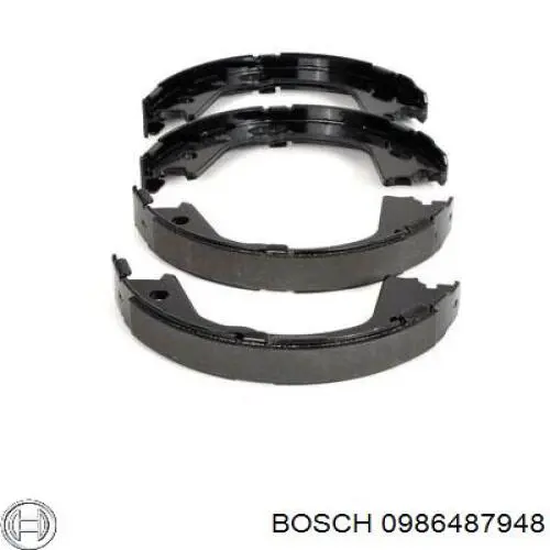 0986487948 Bosch колодки ручника/стоянкового гальма