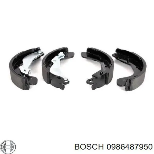 Колодки гальмові задні, барабанні 0986487950 Bosch