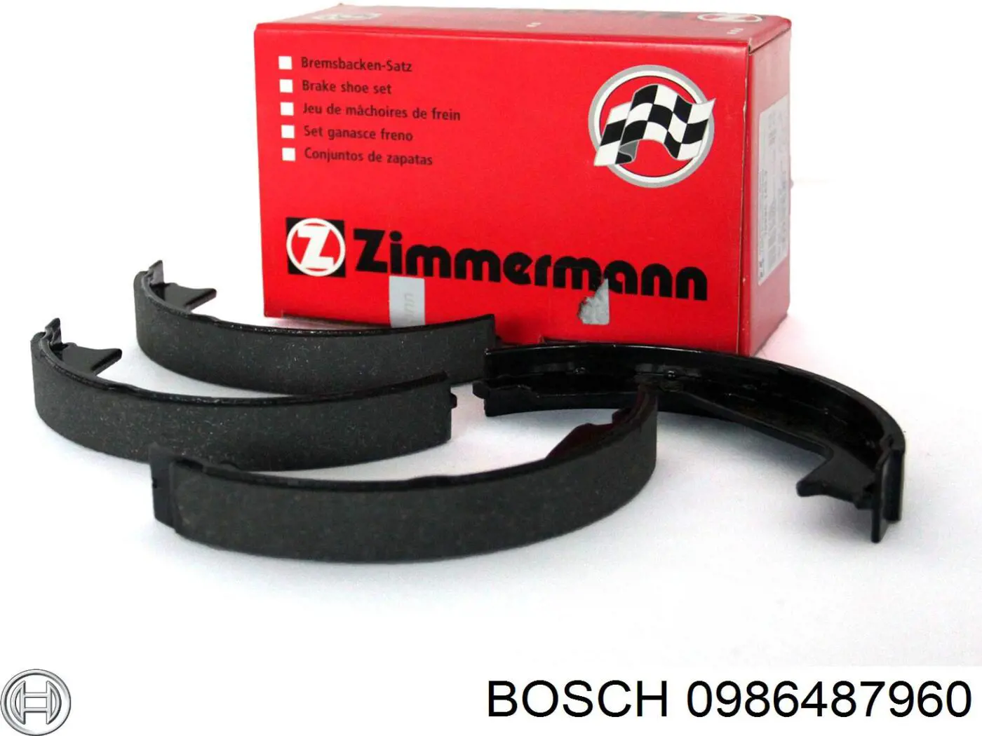 Колодки гальмові задні, барабанні 0986487960 Bosch