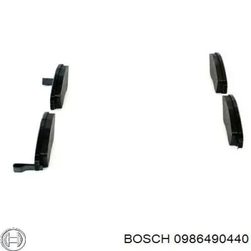 Передні тормозні колодки 0986490440 Bosch