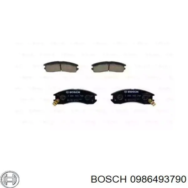 Передні тормозні колодки 0986493790 Bosch