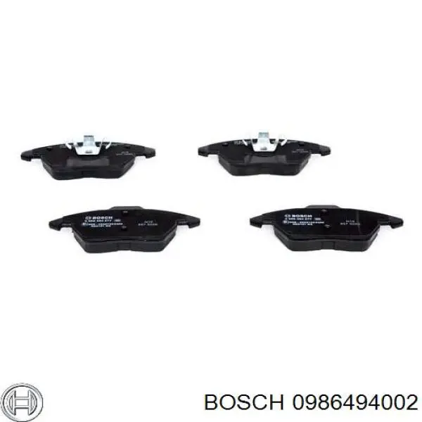 Передні тормозні колодки 0986494002 Bosch