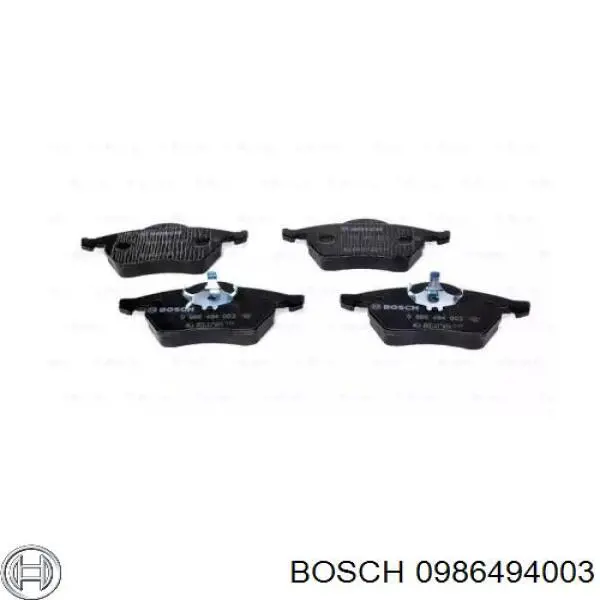 Передні тормозні колодки 0986494003 Bosch