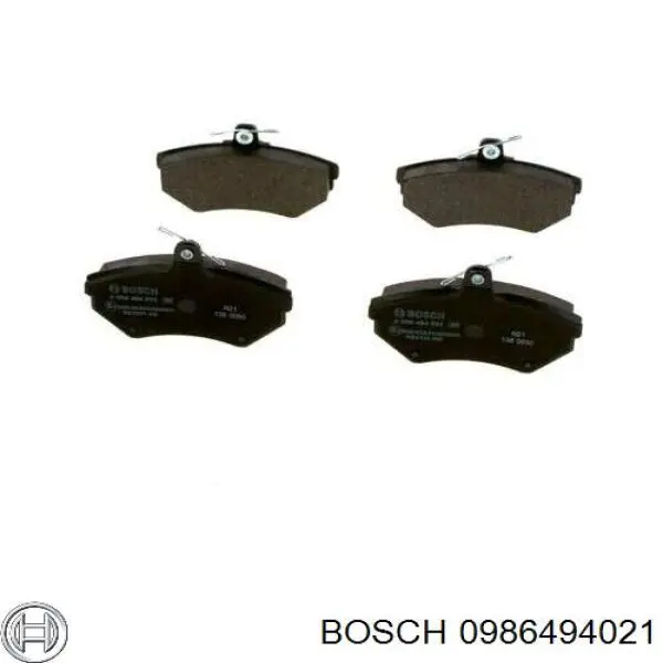 0986494021 Bosch колодки гальмівні передні, дискові