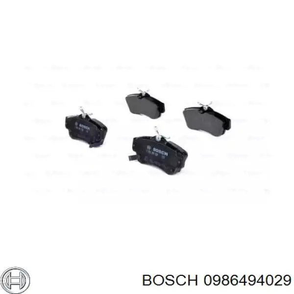 0986494029 Bosch колодки гальмівні передні, дискові