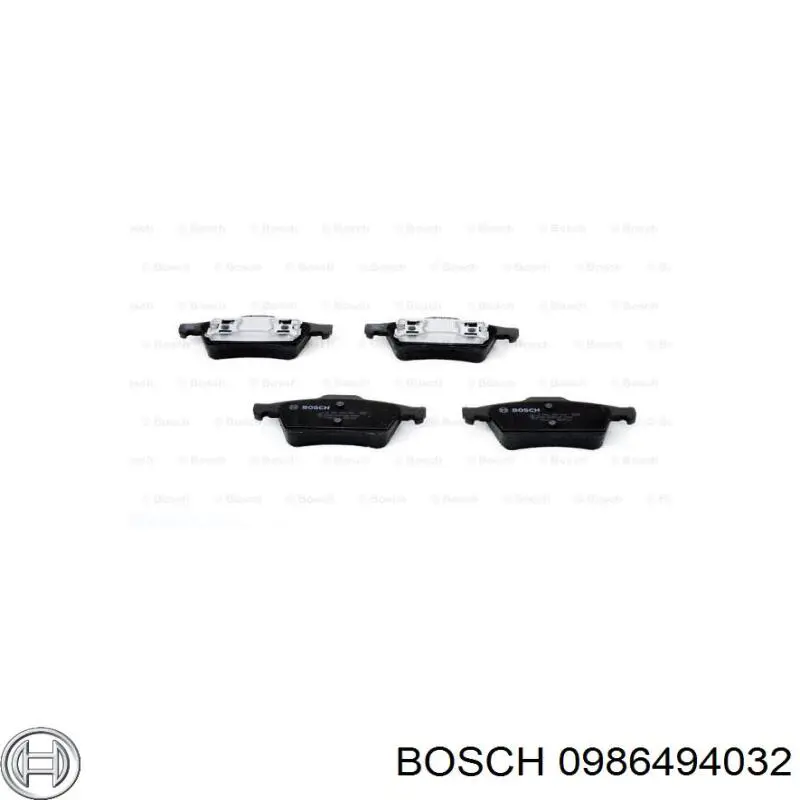 Колодки гальмові задні, дискові 0986494032 Bosch