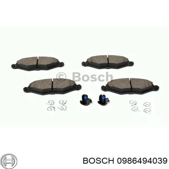 Передні тормозні колодки 0986494039 Bosch