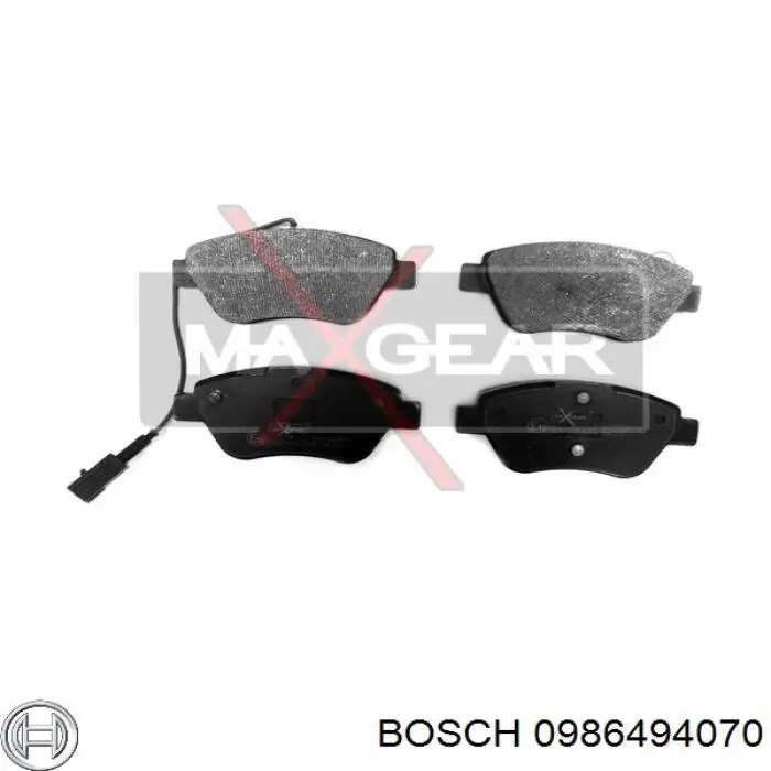 Гальмівні колодки Bosch 0986494070 ціна, від 17.82 USD