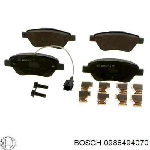 Тормозні колодки Bosch 0986494070
