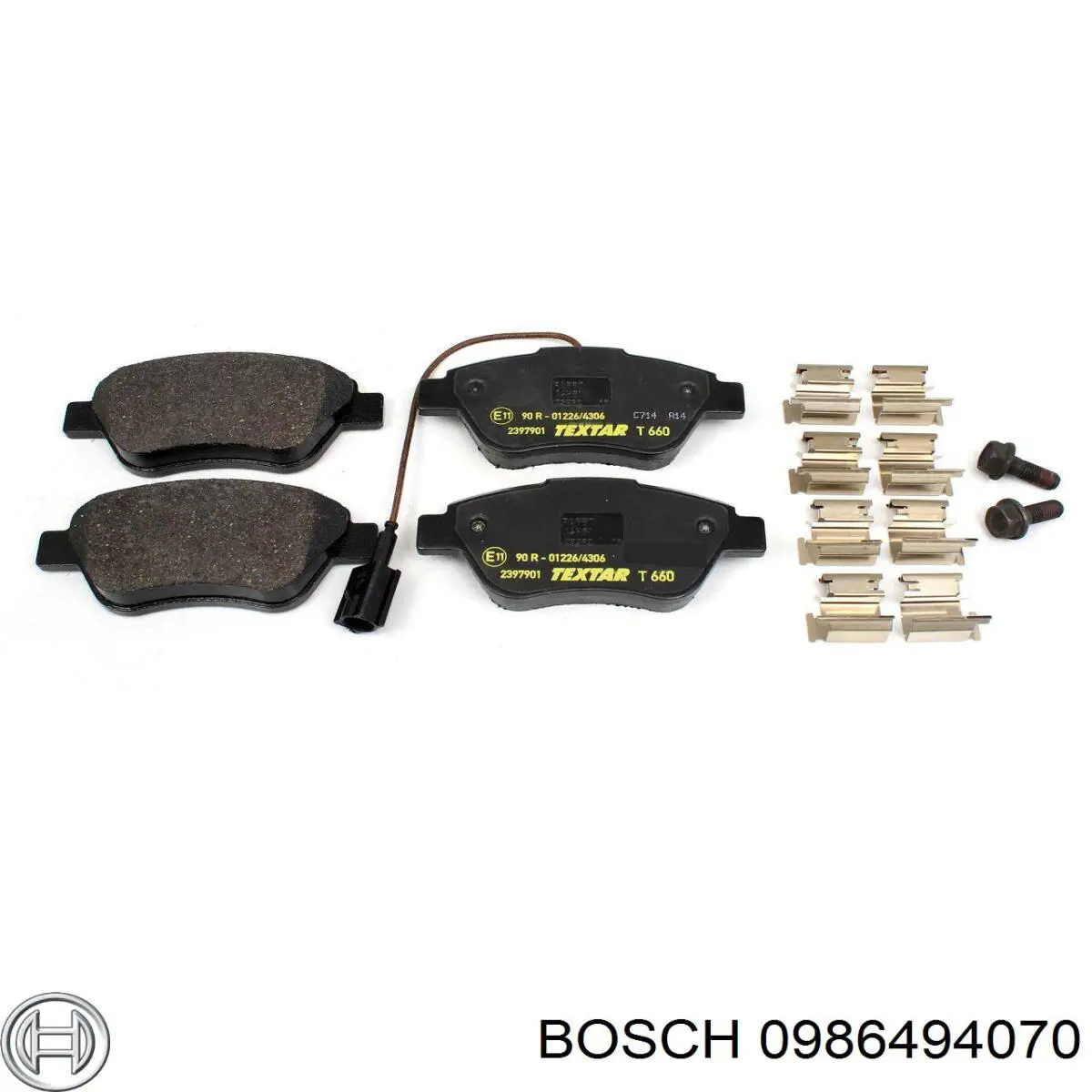 Передні тормозні колодки 0986494070 Bosch