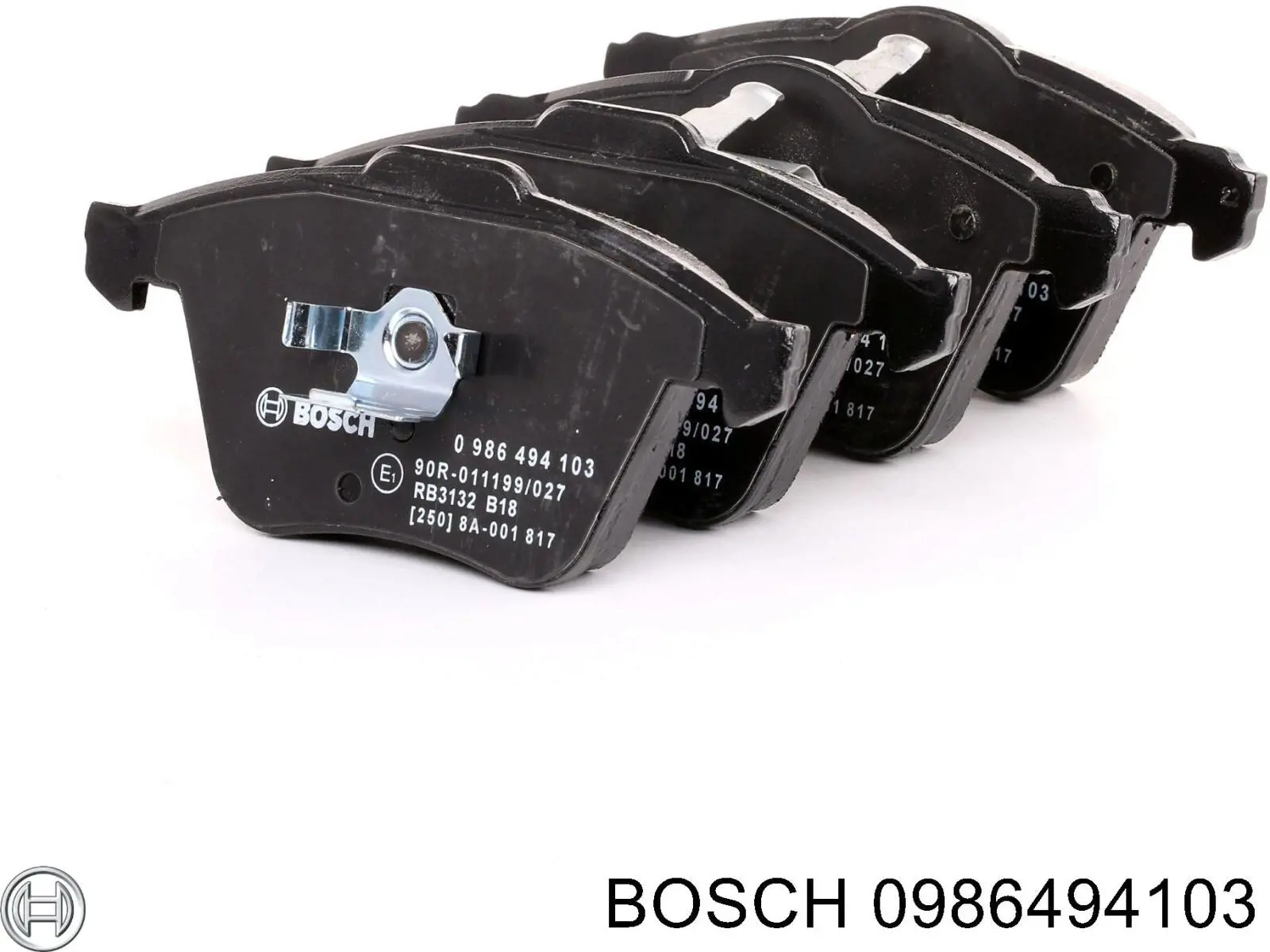 0986494103 Bosch колодки гальмівні передні, дискові